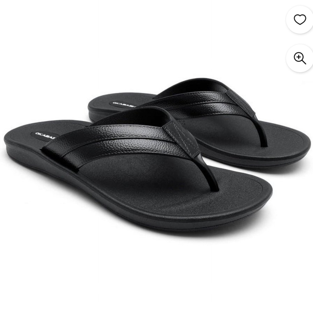 Okabashi Voyager Men's Flip Flops - Black